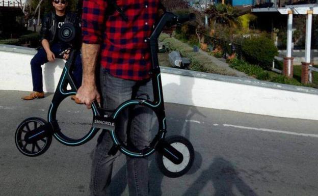 Smacircle S1, la bicicleta eléctrica plegable más pequeña del mundo