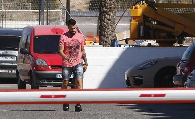 Negredo, ayer en la ciudad deportiva