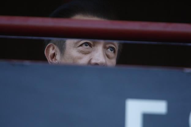 Lim, en la grada del Antoni Puchades de Paterna./ manuel molines