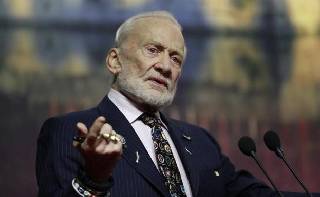 Buzz Aldrin, en China./EFE
