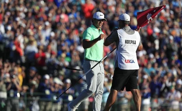 Koepka celebra un golpe. /TANNEN MAURY (Efe)