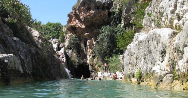 Zona turística del paraje del río Sellent.