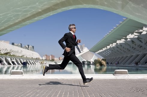 Daniel Saguí, en la Ciudad de las Artes y las Ciencias.