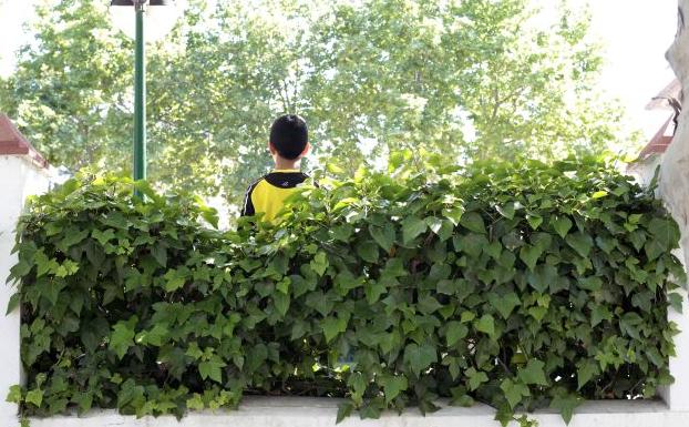 Imagen de archivo de un niño solo en la calle de Valencia.