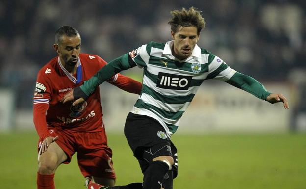Adrien Silva, con la camiseta del Sporting de Portugal.