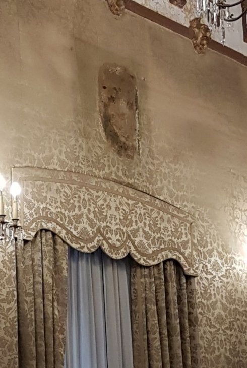 Zona donde estaba la foto.