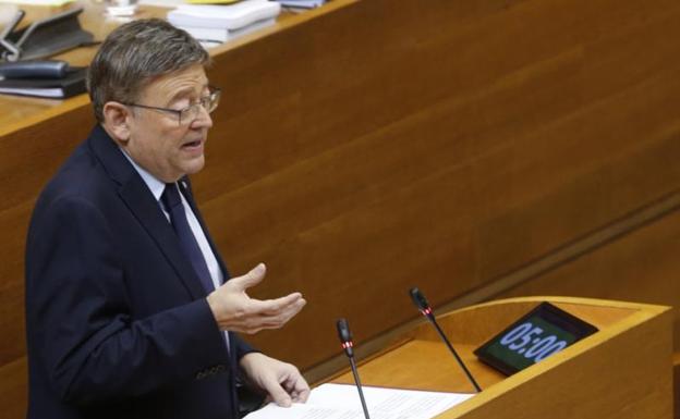 Ximo Puig, durante su intervención.