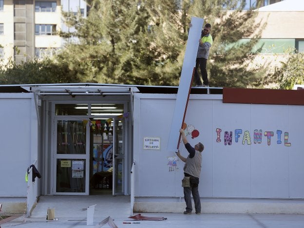Aulas de Infantil del colegio 103 de Valencia.