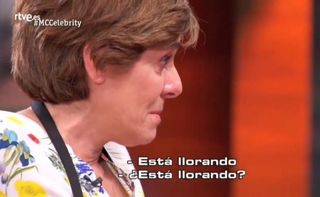Anabel Alonso rompe a llorar./RTVE
