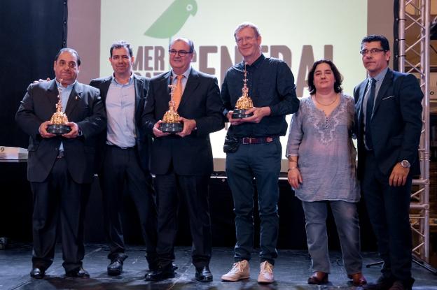 Gimeno, Dasí, Solá y Knöller, en la gala del sábado. / lp