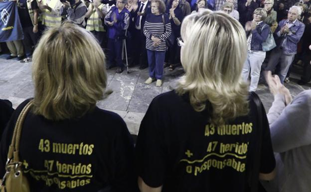 Imagen de archivo de víctimas del accidente del metro, en una protesta./M. M.