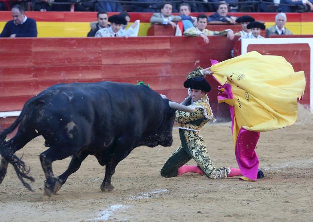 El diestro José Garrido, ayer. / txema rodríguez