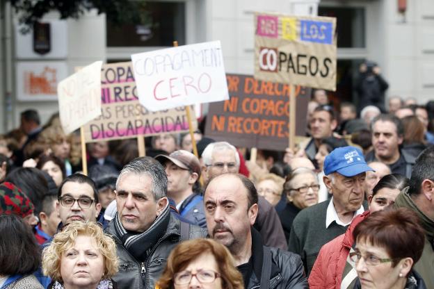 Protesta de discapacitados. / i. m.