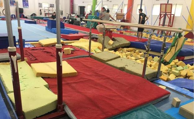 Instalaciones del Club de Gimnasia Antares./LP