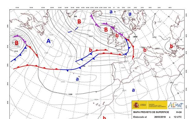 Previsión del tiempo para Semana Santa. /Efe