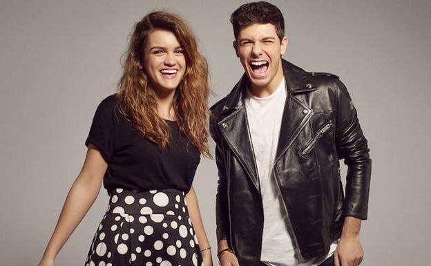 Amaia y Alfred, cantantes y concursantes de 'OT', posan para Eurovisión. /