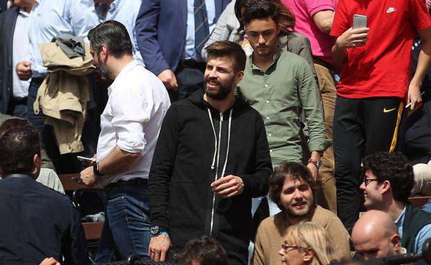 Gerard Piqué en la Copa Davis./Txema Rodríguez