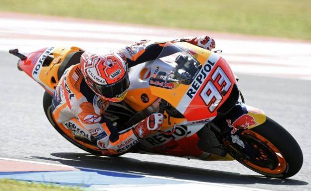 El catalán Marc Márquez marca la pauta en Argentina. /Afp