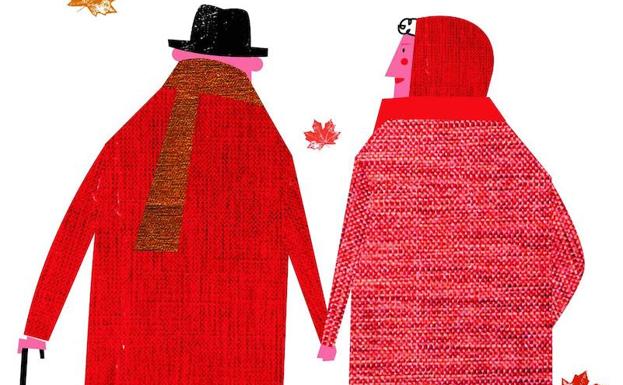 Dibujo de una pareja de ancianos. /Mikel Casal
