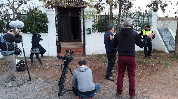 Un momento del rodaje de 'El sueño de las lagartijas', que mañana llega a 14 salas de toda España. / lp
