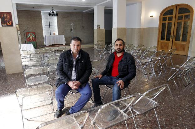 George Ibrahim, a la izquerda de la imagen, junto a Samer Daoura. / Irene Marsilla