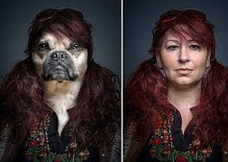 Una de las parejas perro-amo fotografíadas. / Sebastian Magnani/
