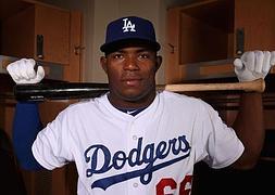 El cubano Yasiel Puig, una de las estrellas de los Dodgers. / AFP/