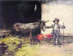 'Niño con burro', de Benlliure. ::
LP/