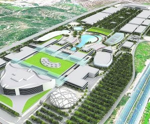 Simulación del futuro centro comercial Puerto Ademuz, que se ubicará en Paterna. :: LP/