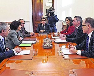 El Grupo Europeo de Magistrados por la Mediación, con Gallardón. :: LP/