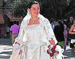 Isabel Garrido, en su boda. ::
LP/