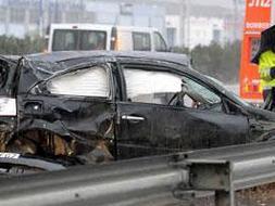 Accidente en la A-3. Foto: Archivo/EFE/