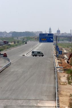 Estado actual de las obras de la circunvalación de Sueca./