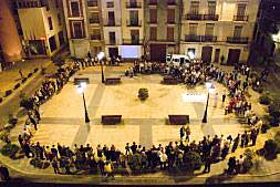 Concentración contra la pobreza celebrada el pasado año en Algemesí./