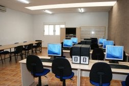 Un aula de informática, en un instituto de la provincia.LP/
