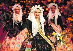 EXALTACIÓN.
Proclamación de Inés Quesada como Bellea del Foc de 2008. /A. D./