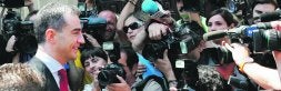 SATISFECHO. Ricardo Costa se mostró satisfecho tras declarar ante el magistrado José Flors por su imputación en el 'caso Gürtel'. /J. MONZÓ/