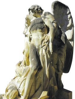 MONUMENTO AL TORERO MANUEL GRANERO
Los restos de polución se aprecian sobre el conjunto escultórico de la lápida y sobre todo en las zonas angulosas.
/ JESÚS SIGNES/