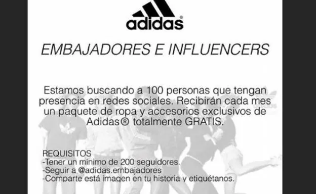 cinturón masilla Acusación Adidas | La Policía advierte de una estafa sobre Adidas y los influencers  en Instagram | Las Provincias