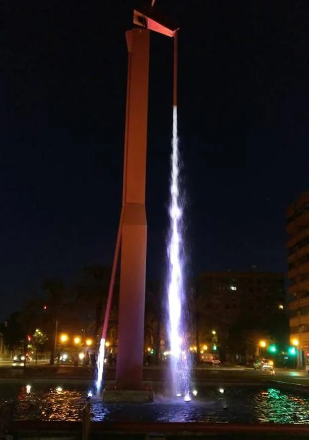 La nueva iluminaciÃ³n de la Pantera Rosa./Ayuntamiento de Valencia