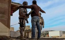 Policías militares del cuartel de Bétera, en noviembre, en la base iraquí donde sirven./cgtad