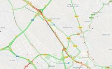 Un accidente en Burjassot provoca más de cinco kilómetros de atasco en CV-35