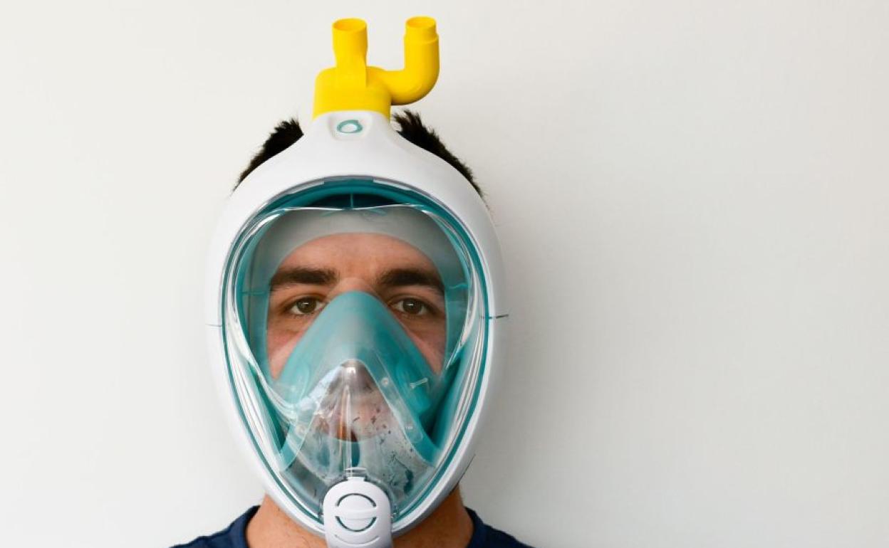 Khroom Máscara de esnórquel Segura para CO2 Probada Modelo 2021 Máscara de Buceo para Adultos y niños Mascara Completa para Snorkel