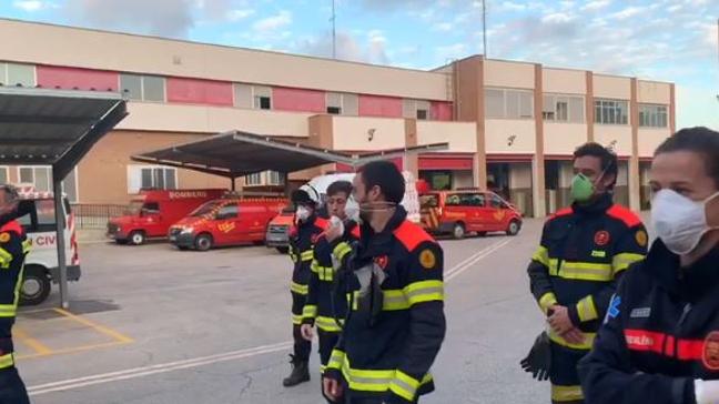 VIDEO: El sonoro aplauso de Bomberos Valencia