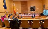 Votación en el pleno de la Diputación de Valencia celebrado ayer. LP/
