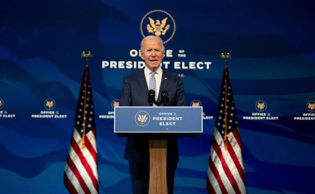 El presidente electo Joe Biden habla tras el asalto al Capitolio /EFE