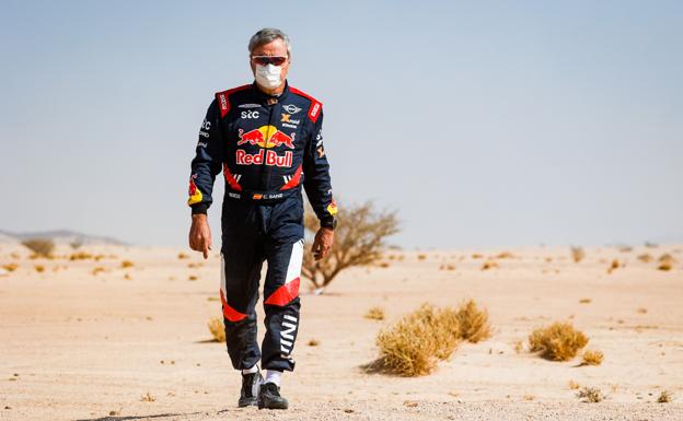 Carlos Sainz, durante el Dakar 2021./EP