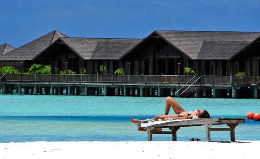 Playa de las Islas Maldivas./Archivo