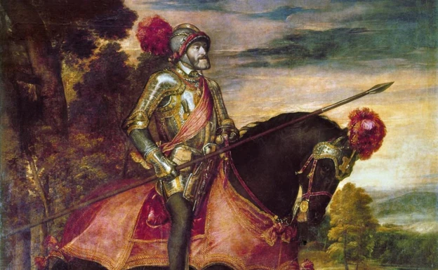 Cuadro de Carlos V con su armadura, en el Museo del Prado. /R. C.