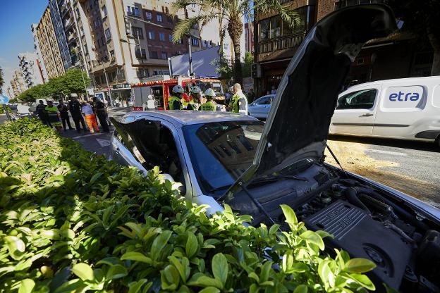 Accidente en septiembre en Peris y Valero. 